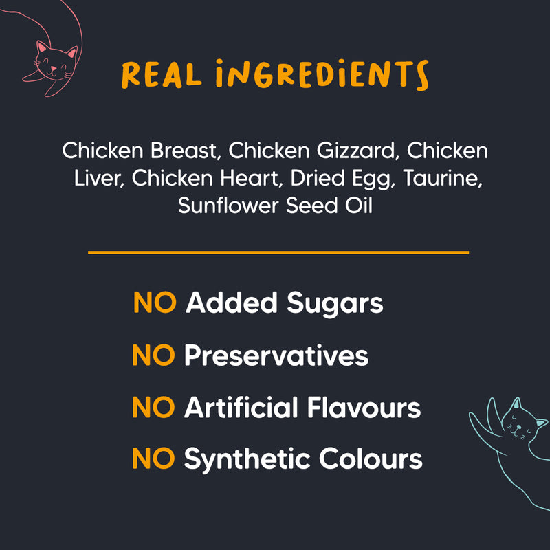 Meowsi by HUFT Chicken Breast Mousse Cat Wet Food, 80 gm, grain-free, with vitamins and minerals for balanced nutrition.