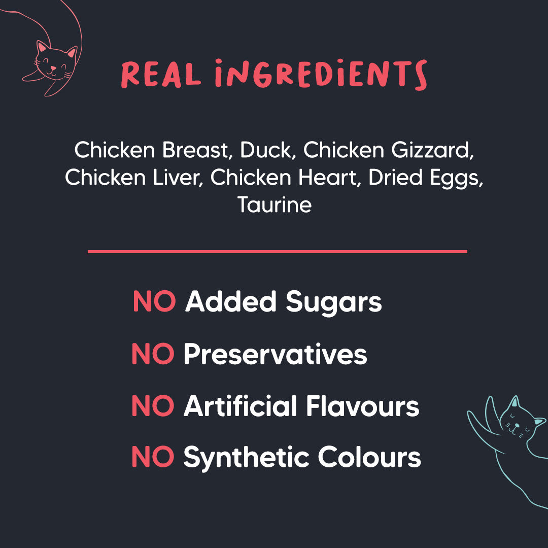 Meowsi by HUFT Chicken Breast With Duck Mousse Cat Wet Food - 80 gm - Heads Up For Tails