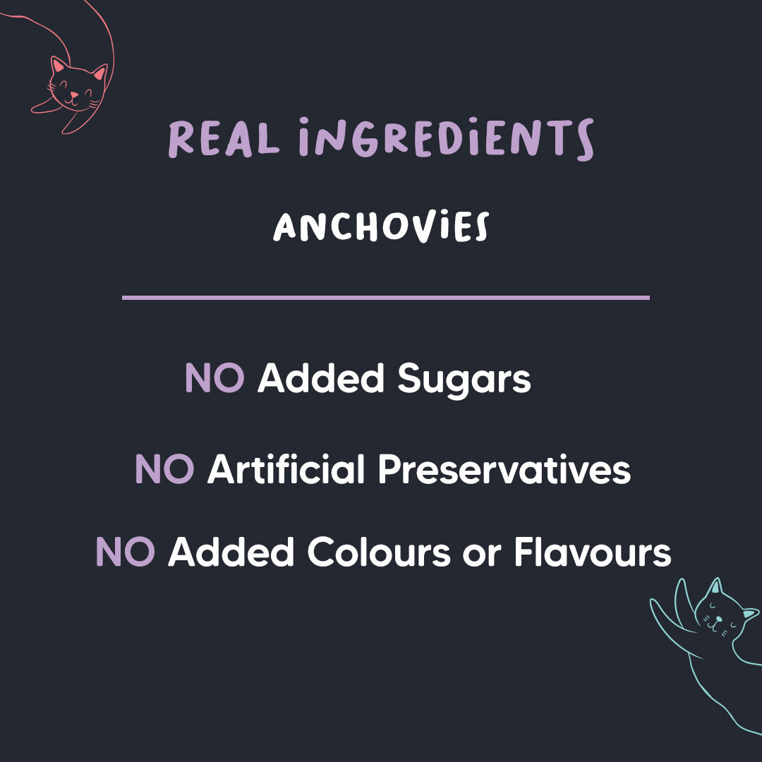 Meowsi by HUFT Dehydrated Anchovies Crunchies Cat Treats - 35 g - Heads Up For Tails