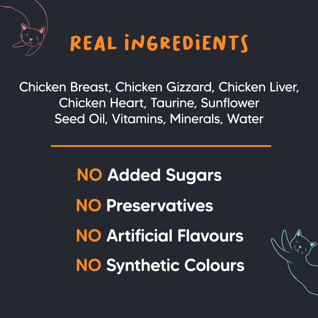 Meowsi by HUFT Chicken Breast In Broth Canned Cat Wet Food - 80 gm - Heads Up For Tails