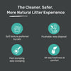 Meowsi by HUFT Tofu Cat Litter, Unscented, 6 Ltr, eco-friendly, fast clumping, 99% dust-free, antibacterial.