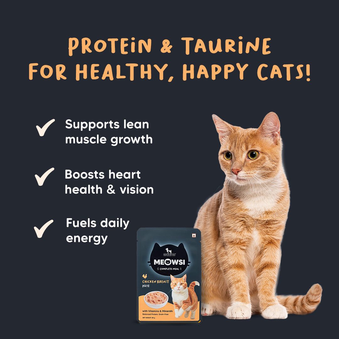 Meowsi by HUFT Chicken Breast Pate Cat Wet Food - 80 gm - Heads Up For Tails