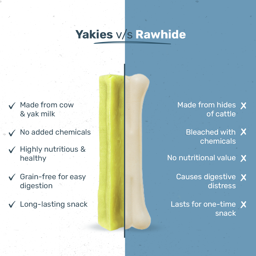 HUFT Yakies Vegetarian Natural Chew Bone - Mint - Heads Up For Tails