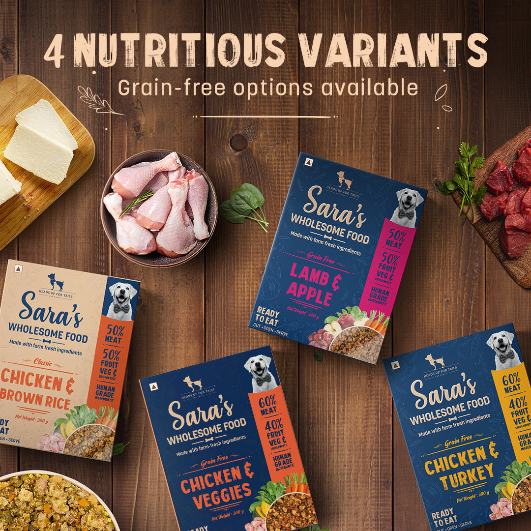 Sara's Wholesome Food: All-in-One - 6x300 gm - Heads Up For Tails