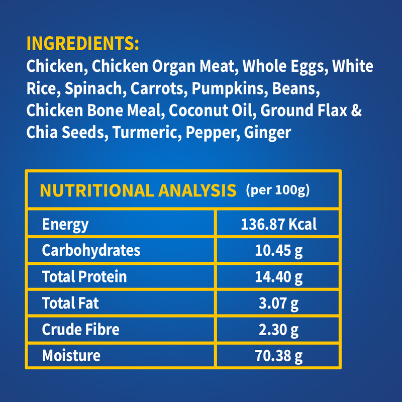 NutriWag Complete Wet Meals With Chicken, Rice & Spinach For Dog