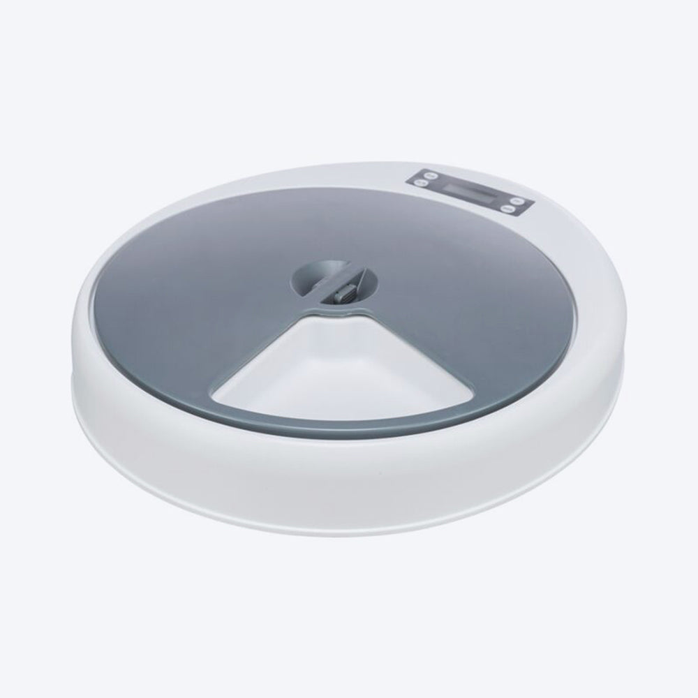 Trixie TX4+1 Automatic Food Dispenser For Pets - White & Grey_05