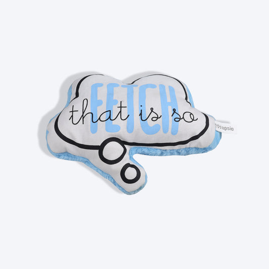 Black+Decker Fetch With Sound Plush Toy For Dog - Blue & White - Heads Up For Tails