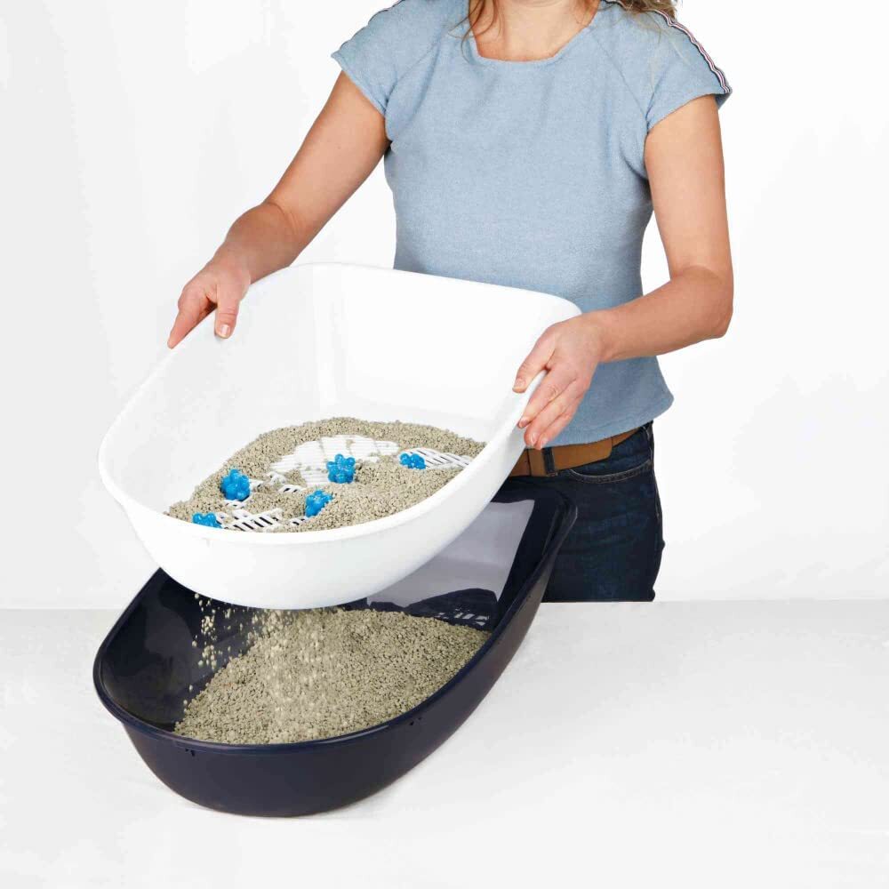 Trixie Berto Cat Litter Tray - 23 x 15 x 8 inch - Heads Up For Tails