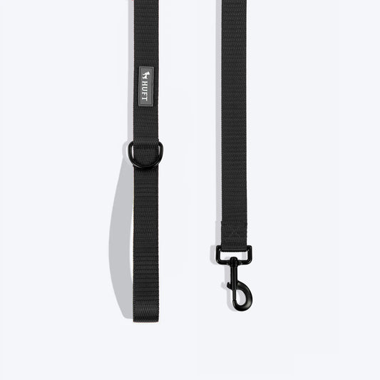 HUFT Classic Leash For Dog - Coal Black - Heads Up For Tails