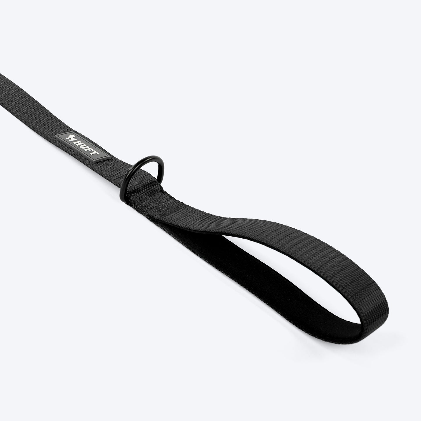 HUFT Classic Personalised (Mobile No.) Dog Leash - Coal Black - Heads Up For Tails