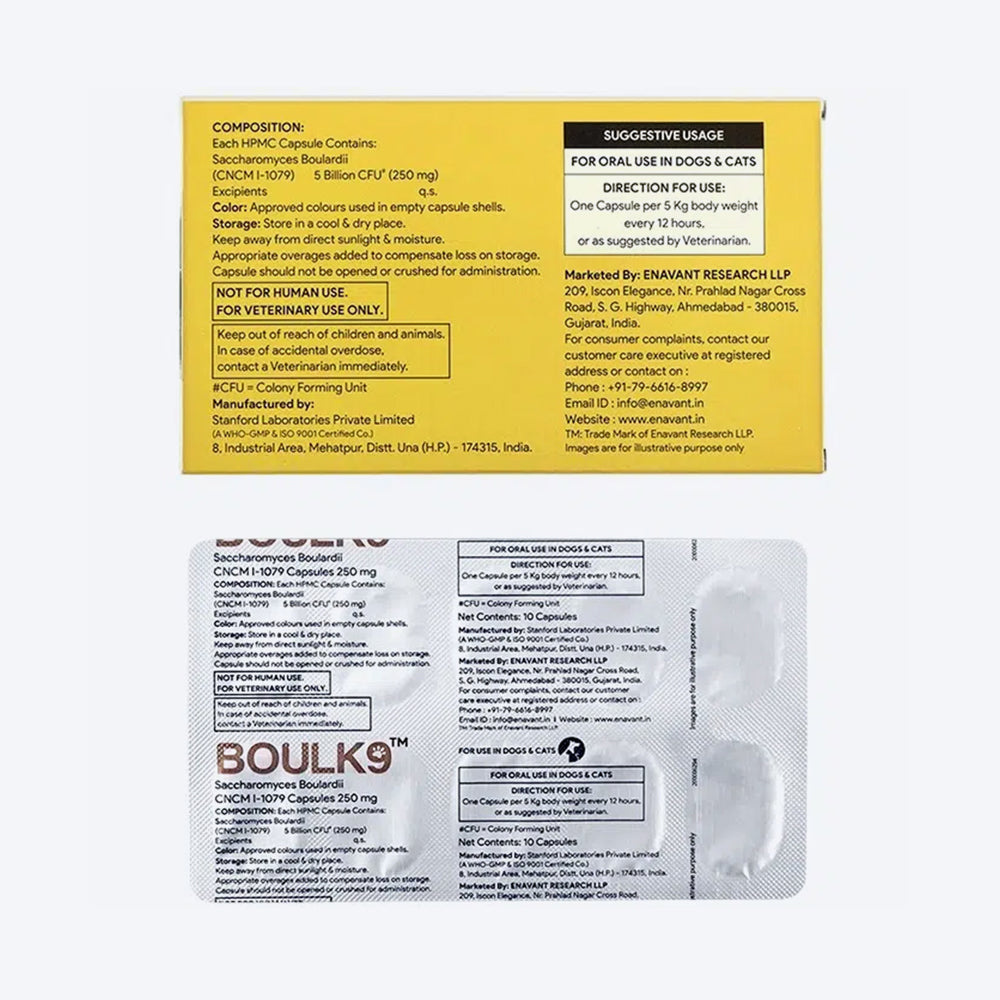 Zoetis BoulK9 Nutraceutical Capsules For Dog - 10 Capsules - Heads Up For Tails