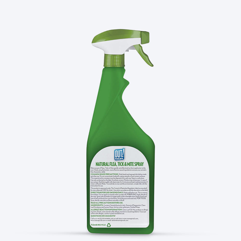 Bramton OUT! Natural Flea & Tick Spray - 500 ml_02