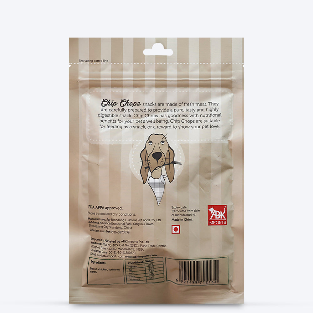 Chip Chops Dog Treats - Biscuit Twined with Chicken - 70 g - Heads Up For Tails