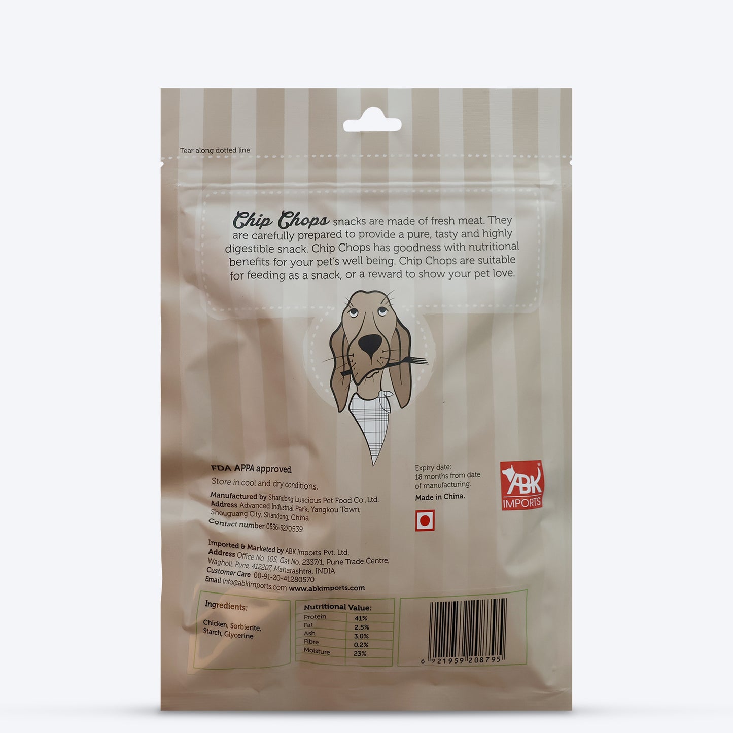 Chip Chops Dog Treats - Chicken Tenders - Heads Up For Tails