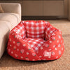 HUFT Purrfect Perch Bed For Cat & Puppy - Red and Pink