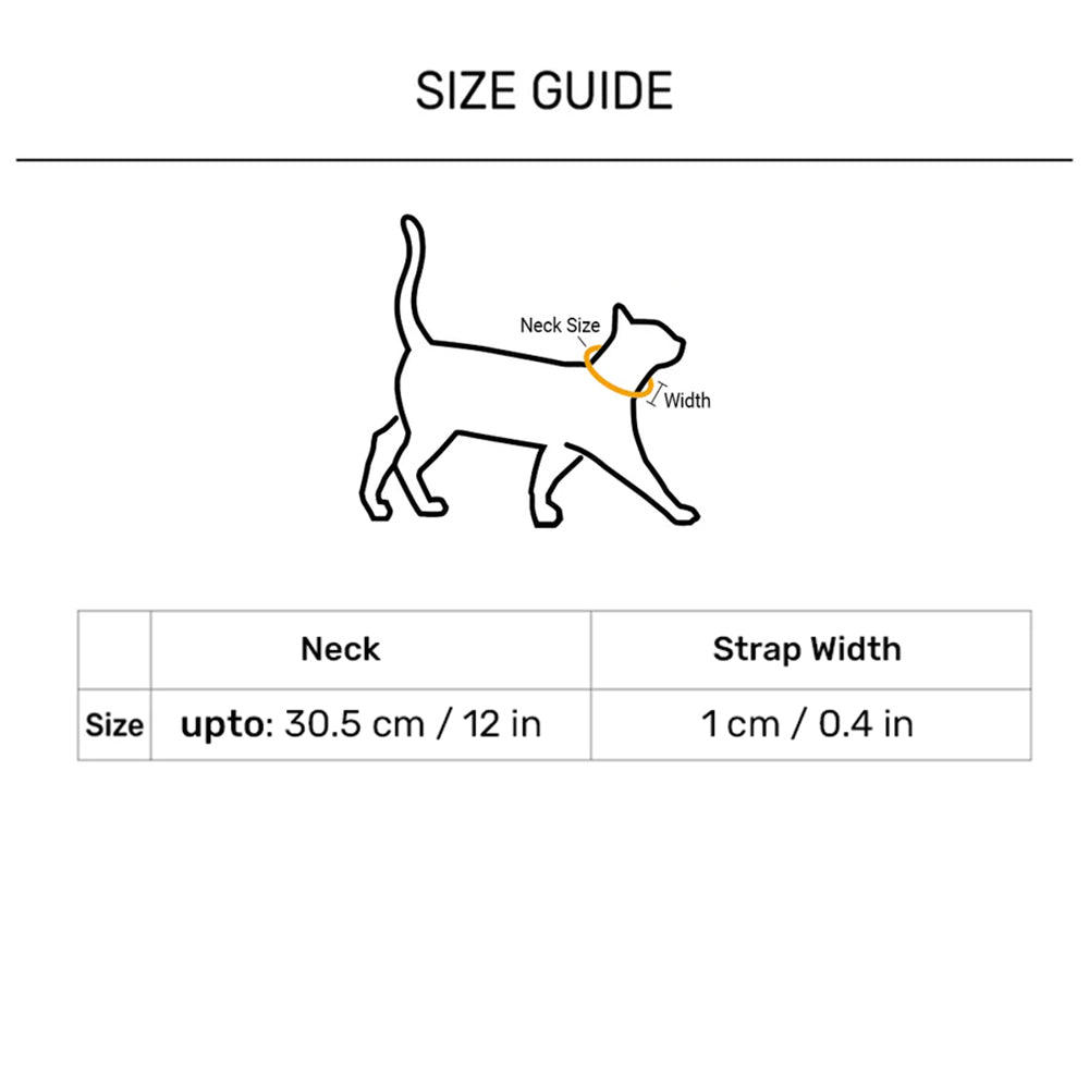 TLC Collar With Bell For Cats - Yellow - Heads Up For Tails