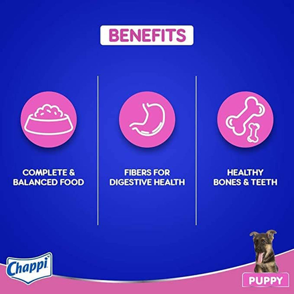 Chappi Chicken & Milk Dry Puppy Food - Heads Up For Tails