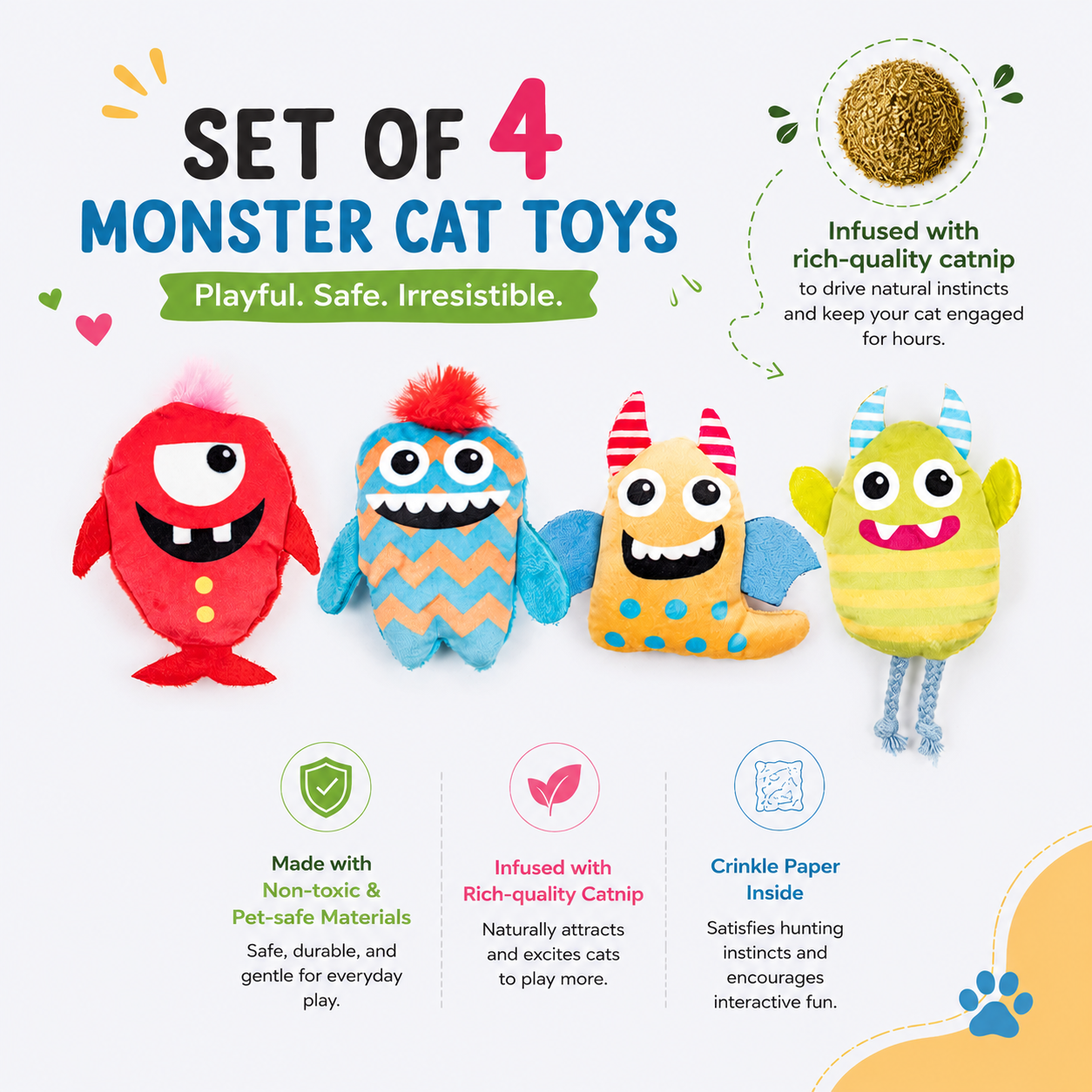HUFT Purrfect Play Pack For Cats