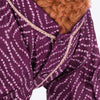 HUFT Royal Bandhani Kurta For Dog - Purple