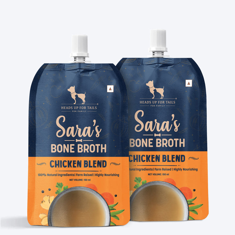 HUFT Sara's Chicken Blend Bone Broth For Dogs - 150 ml - Heads Up For Tails