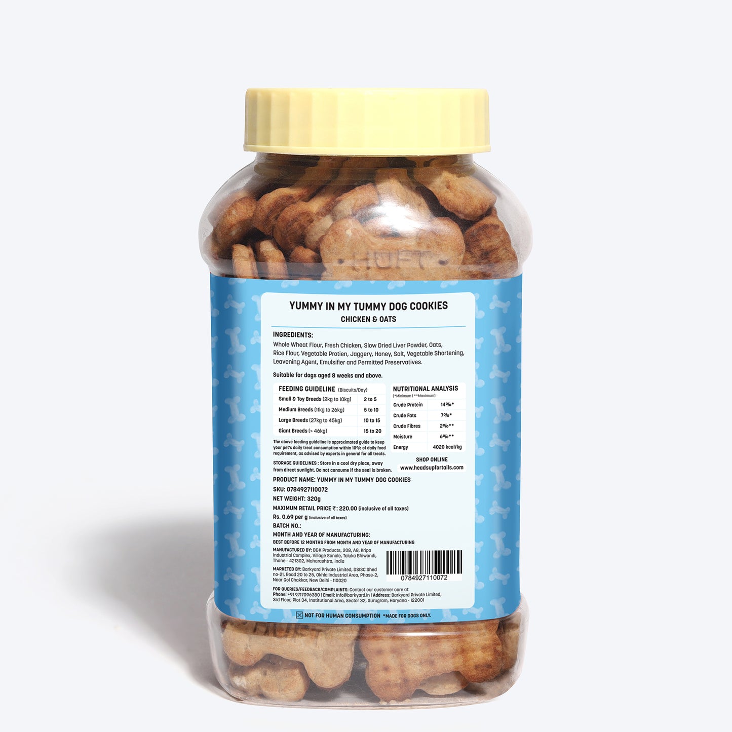 HUFT YIMT Chicken & Oats Dog Biscuits - Heads Up For Tails
