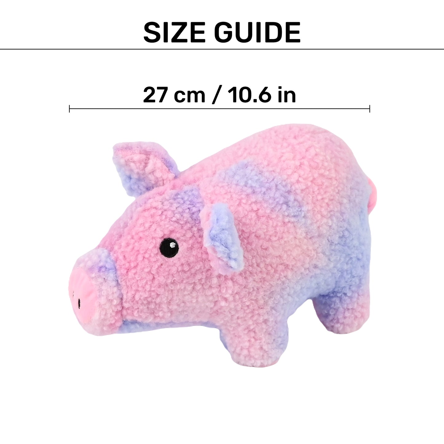 HUFT Iggy The Piggy Plush Toy For Dog - Pink - Heads Up For Tails