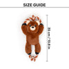 Dash Dog Tug-a-Bear Squeaky Plush Toy For Dog - Brown - Heads Up For Tails