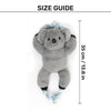 Dash Dog Kuddly Koala Squeaky Plush Toy For Dog - Grey - Heads Up For Tails
