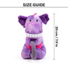Dash Dog Cheeky Dinosaurus Squeaky Plush Toy For Dog - Purple - Heads Up For Tails