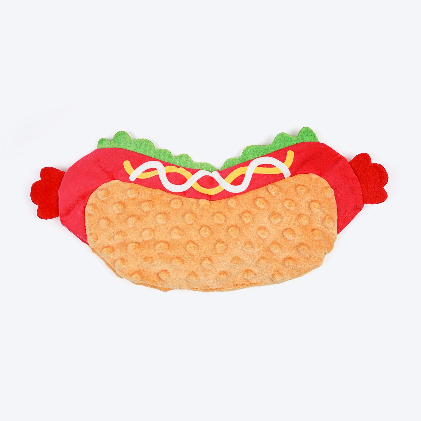 HUFT Hotdogger Squeaky Plush Toy For Dog - Multicolor - Heads Up For Tails