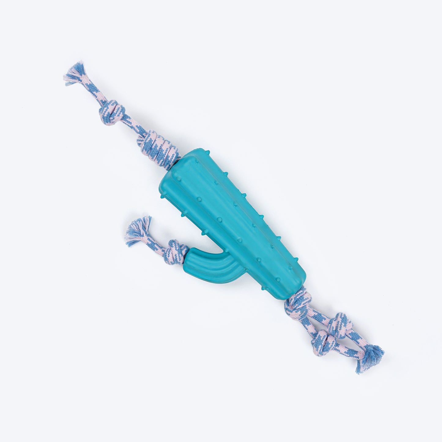 Dash Dog Texas Twist Rope Toy For Dog - White & Turquoise_05