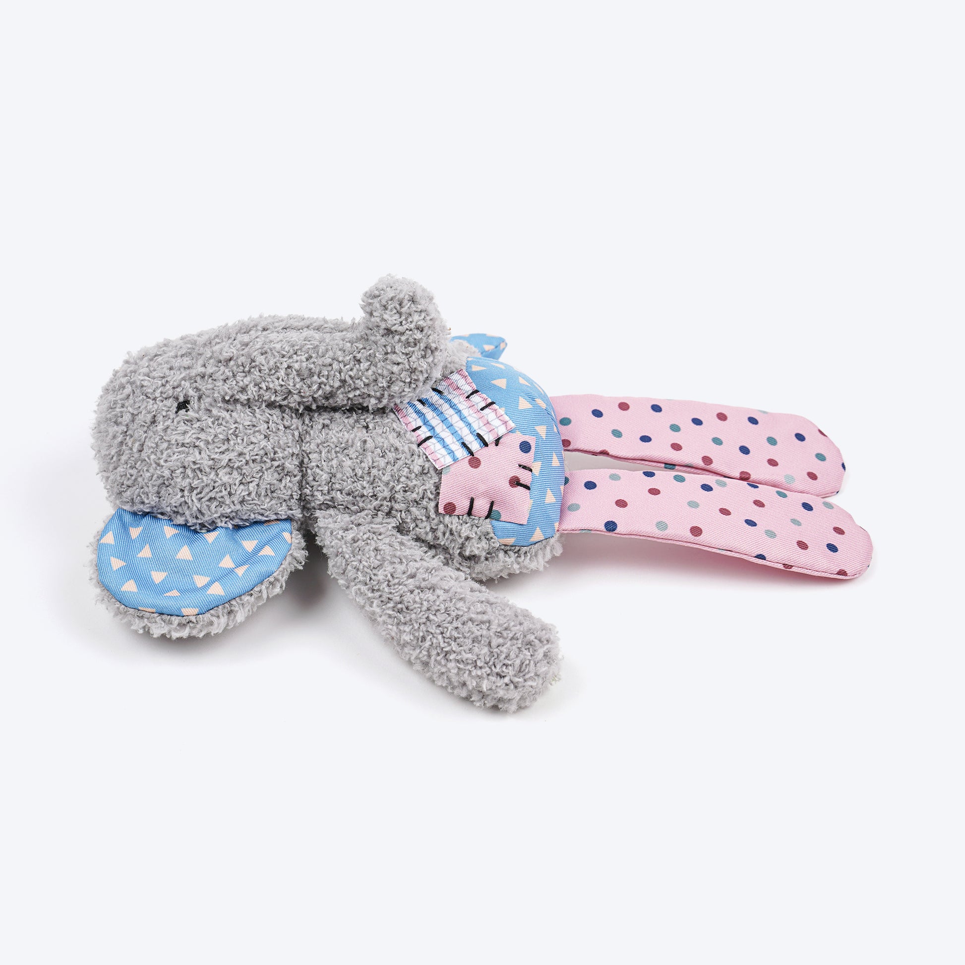 HUFT Patchy Elly Squeaky Toy For Small Dogs - Multicolor - Heads Up For Tails