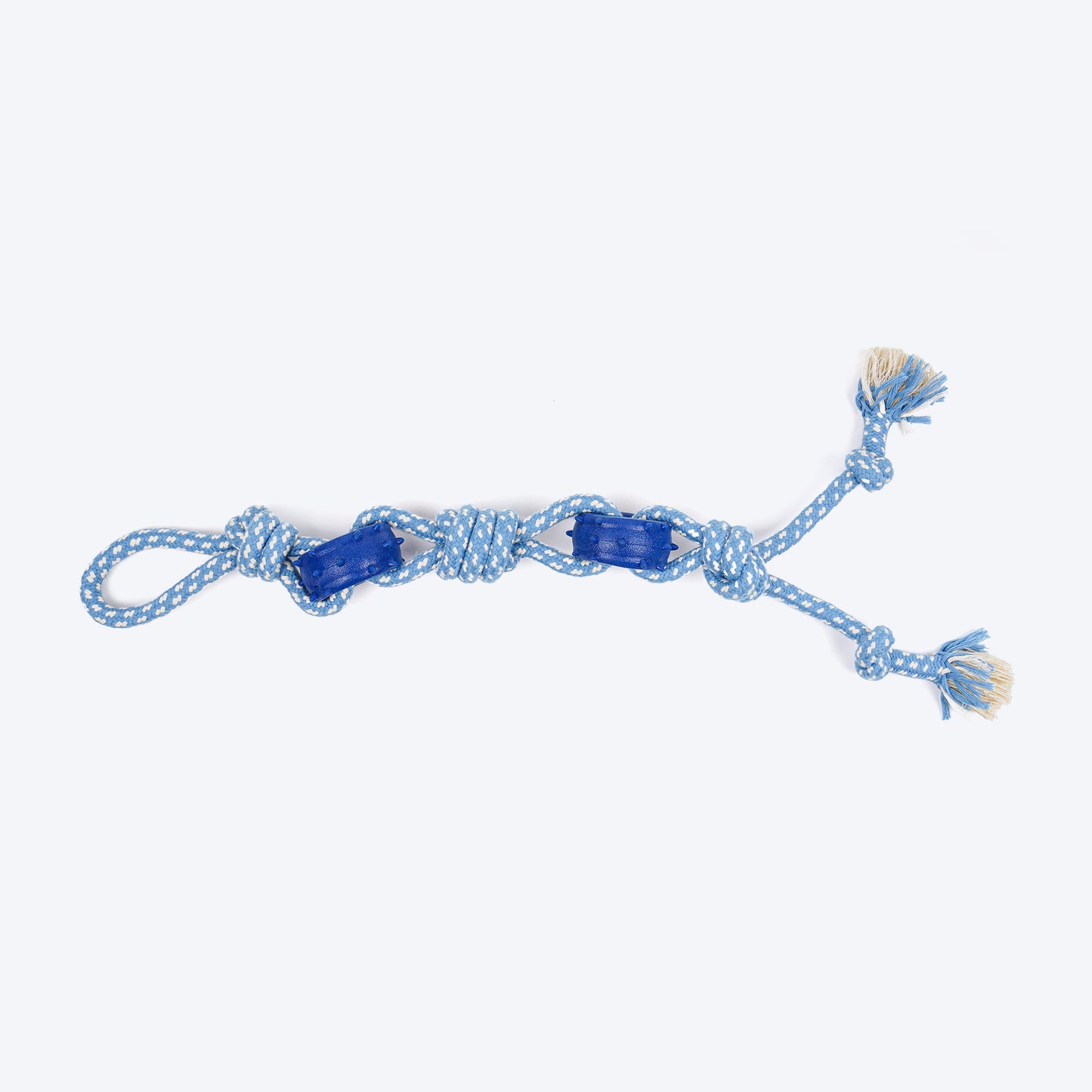 Dash Dog Tugger Trail Rope Toy For Dog - Blue & White_01