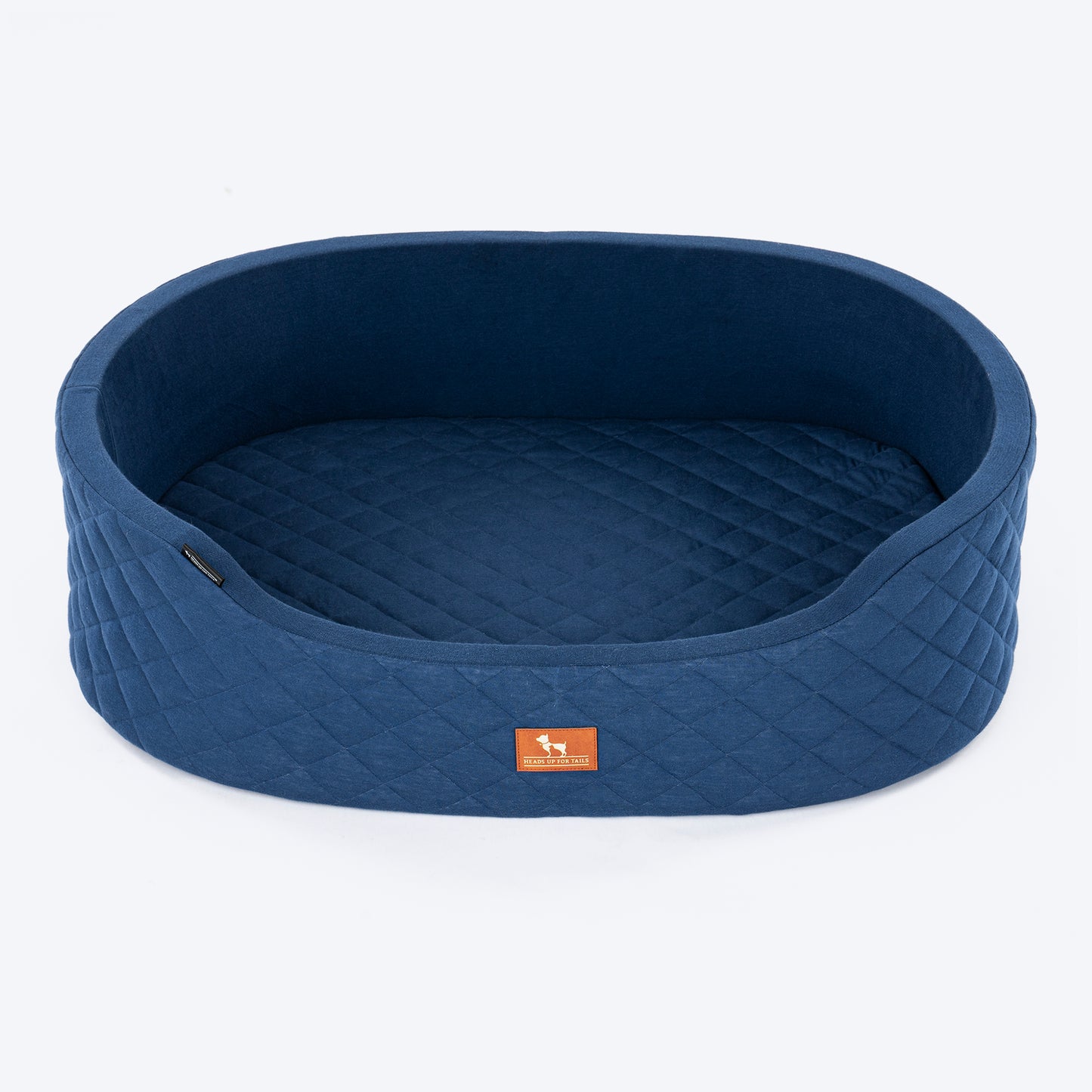 HUFT Quilted Basket Pet Bed - Egyptian Blue - Heads Up For Tails