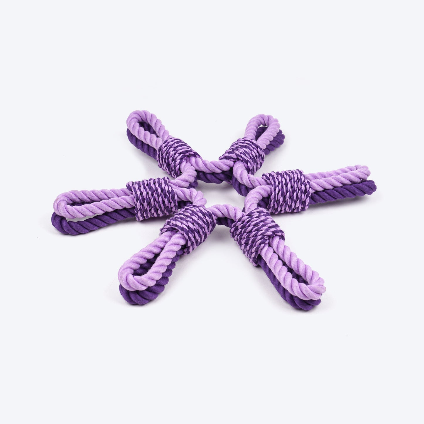 Dash Dog Sixer Trickster Rope Toy For Dog - Purple_04