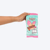 HUFT Pupscoop Crinkly Toy For Dog - Light Turquoise & Pink - Heads Up For Tails