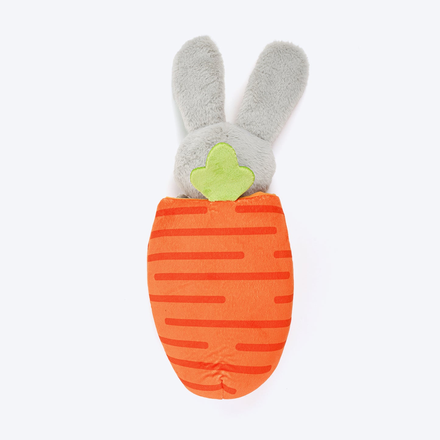 HUFT Boingy Bunny Crinkly Bungee Toy For Dog - Multicolor - Heads Up For Tails