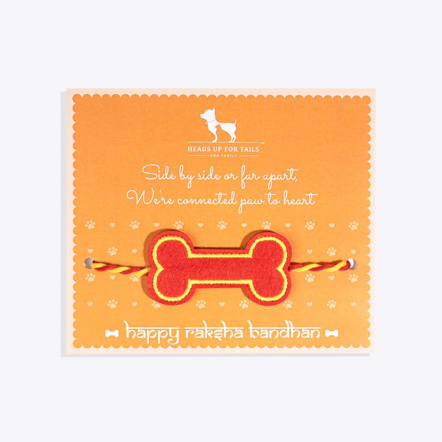 HUFT Furever Love Rakhi For Dog & Cat - Red - Heads Up For Tails