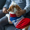 HUFT Winter Miracle Sweater For Dogs - Red & Blue - Heads Up For Tails