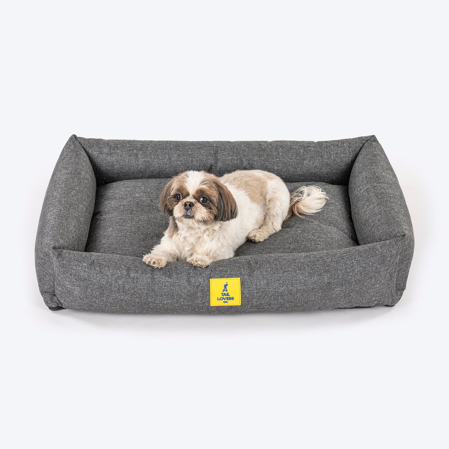 TLC Nesting Nook Bed For Dog - Charcoal Grey - Heads Up For Tails