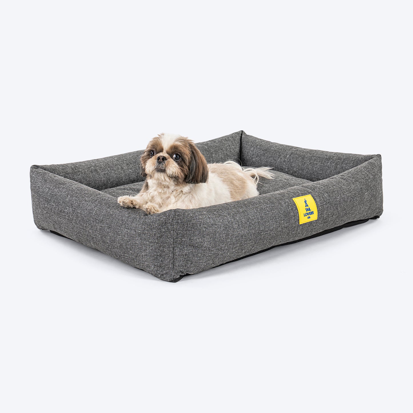 TLC Nesting Nook Bed For Dog - Charcoal Grey - Heads Up For Tails