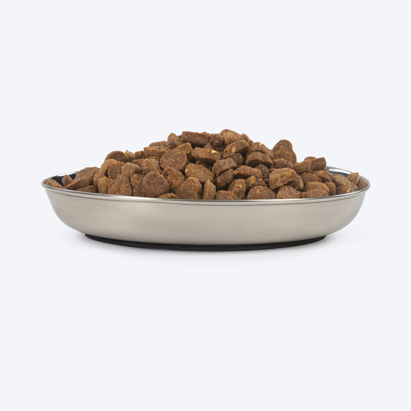 HUFT Meowlicious Classic Steel Bowl For Cat - Heads Up For Tails