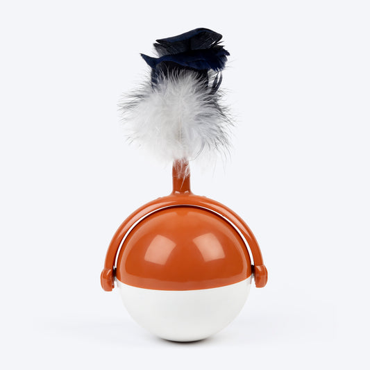 HUFT Rolls Toyce Interactive Toy For Cat - Brown - Heads Up For Tails