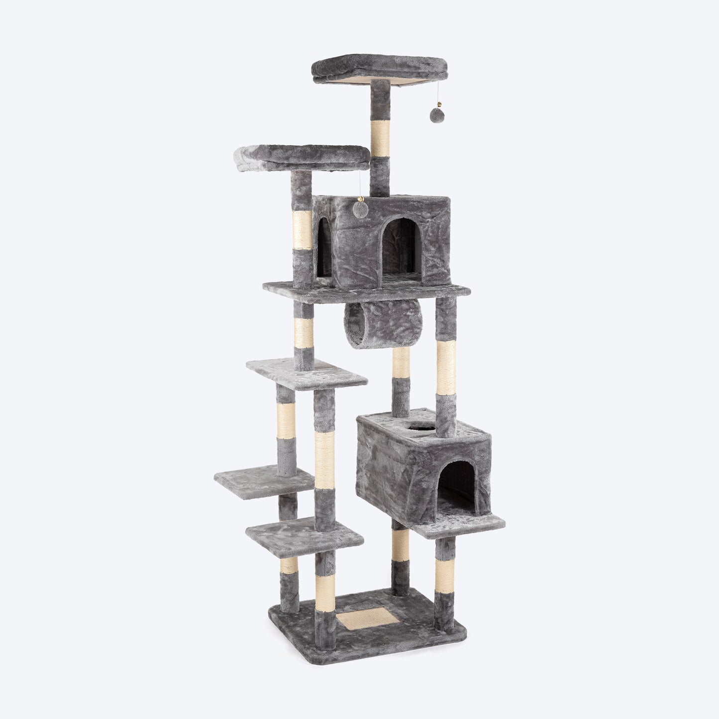 HUFT Pawfect Peak Multipurpose Cat Tree - Grey - Heads Up For Tails