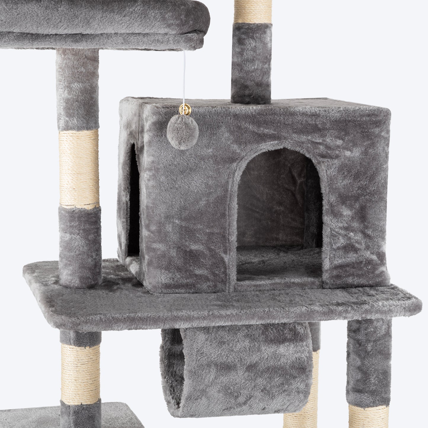 HUFT Pawfect Peak Multipurpose Cat Tree - Grey - Heads Up For Tails