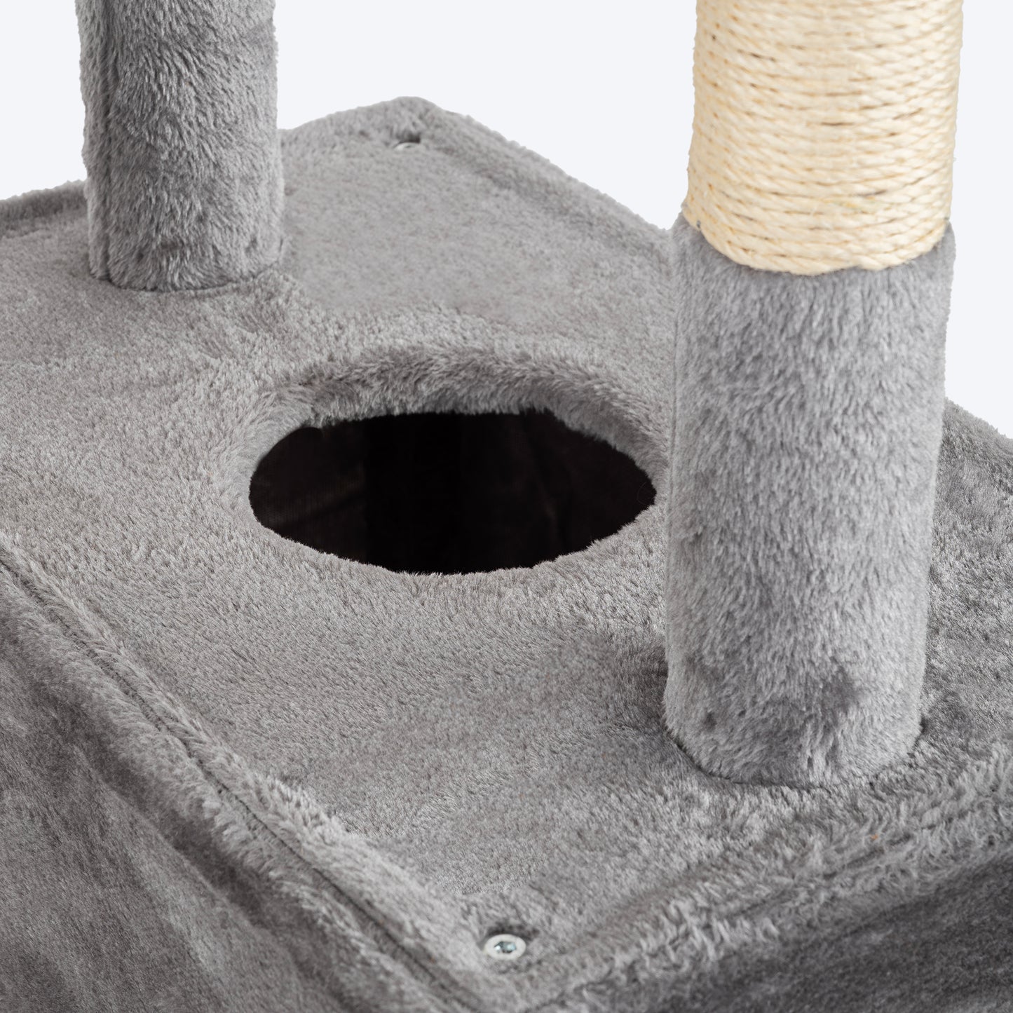 HUFT Pawfect Peak Multipurpose Cat Tree - Grey - Heads Up For Tails