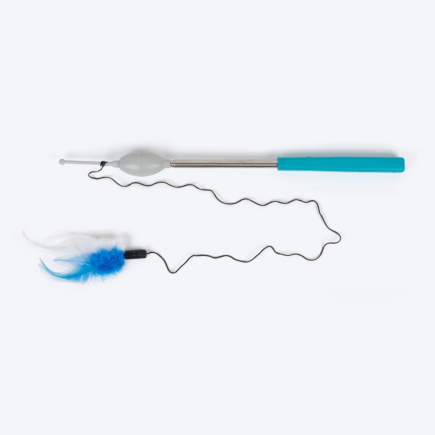 HUFT Catchy-Cat Wand Toy For Cat - Blue - Heads Up For Tails
