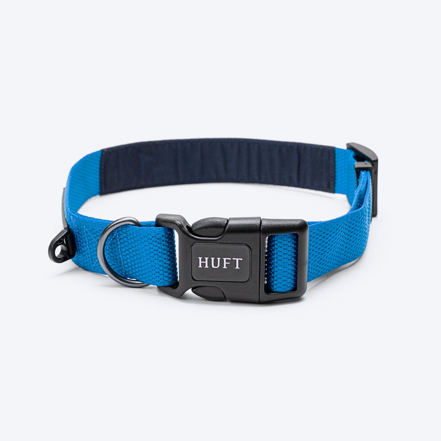 HUFT Personalised (Mobile No.) Basics Dog Collar - Cobalt Blue - Heads Up For Tails
