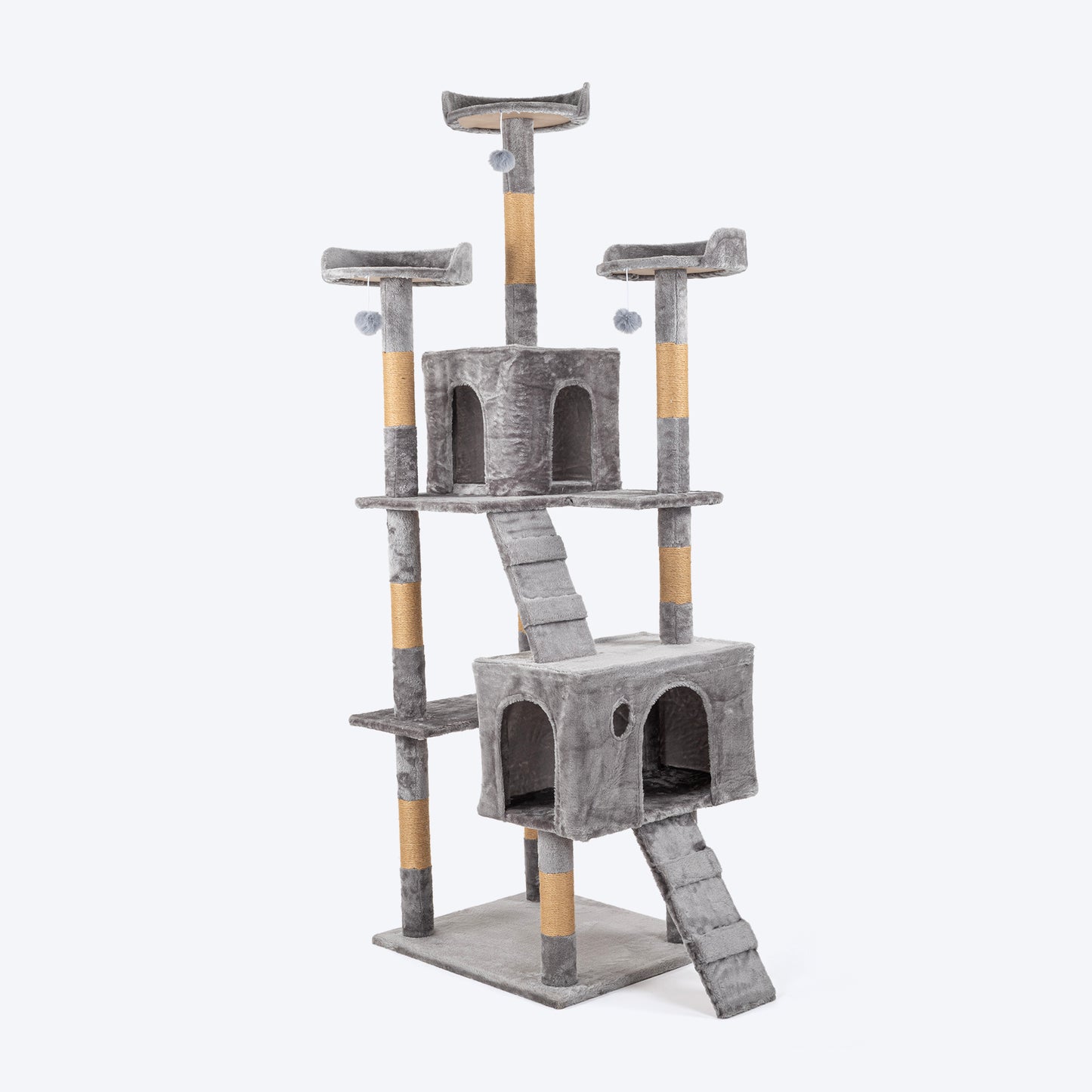 HUFT Catfinity Hub Multipurpose Cat Tree - Grey - Heads Up For Tails