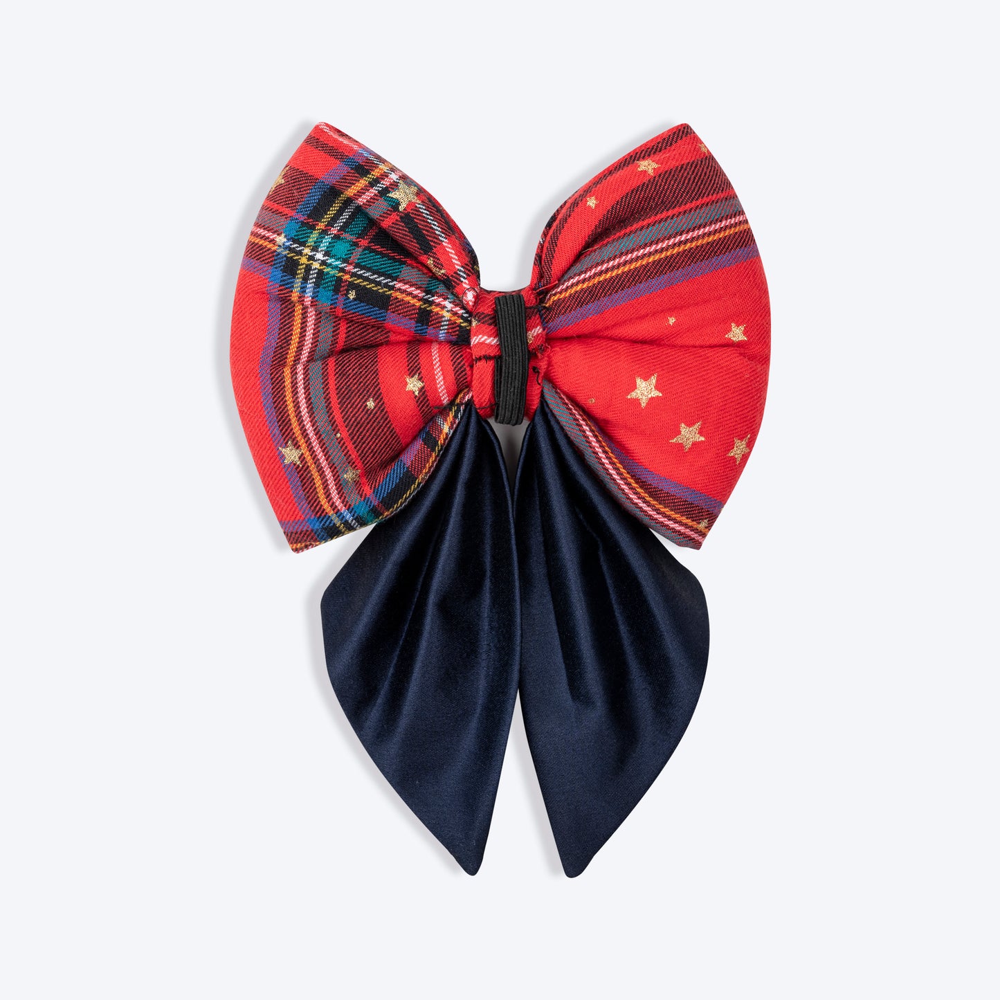 HUFT Starry Nights Festive Dog Bow Tie - Red & Blue - Heads Up For Tails